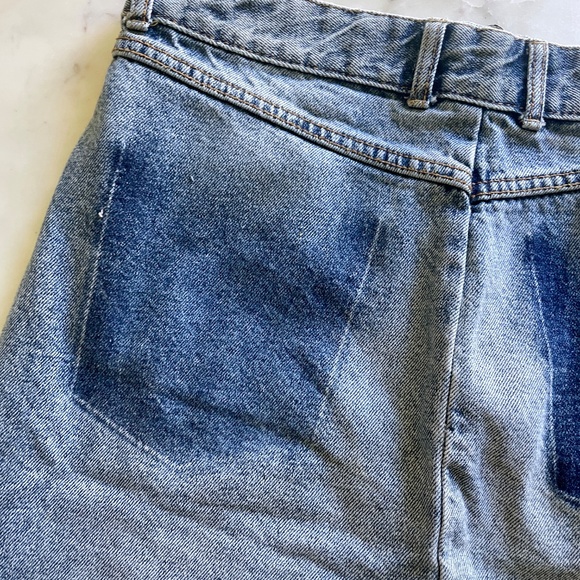 Zara Trafaluc Distressed Ripped Distressed Asymmetrical Midi Skirt - Picture 8 of 13